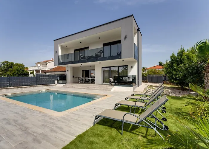 Beautiful New With A Pool Near - By Traveler Tourist Agency Krk Id 2410 Pinezići
